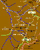 l'ingrandimento della mappa di Ingurtosu-Gennamari